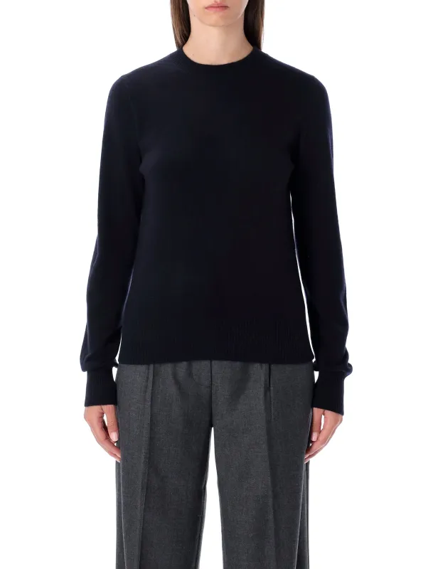 RHEA NAVY BLUE WOOL CASHMERE CREWNECK SWEATER sold by Lord & Taylor
