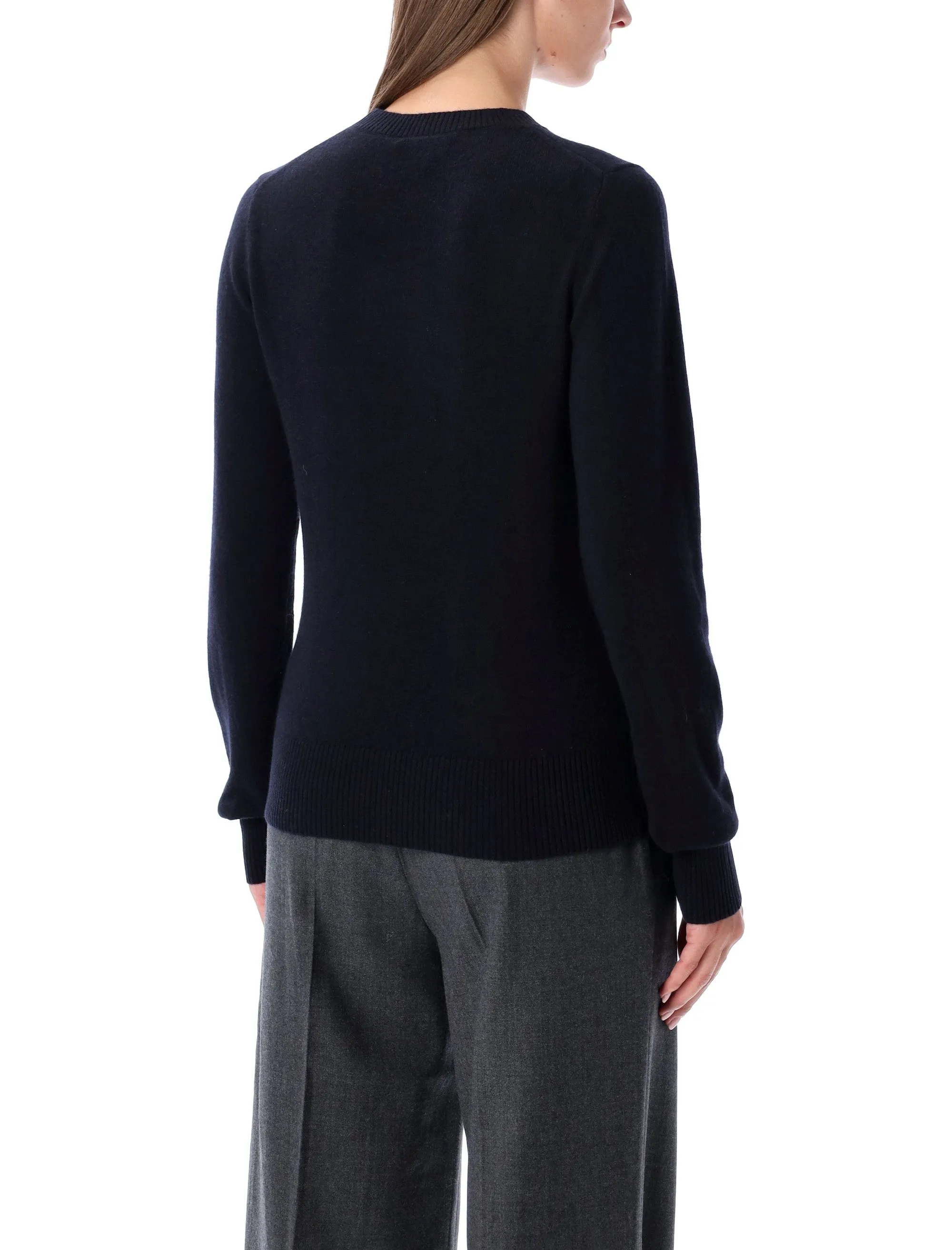 RHEA NAVY BLUE WOOL CASHMERE CREWNECK SWEATER sold by Lord & Taylor product image thumbnail 2
