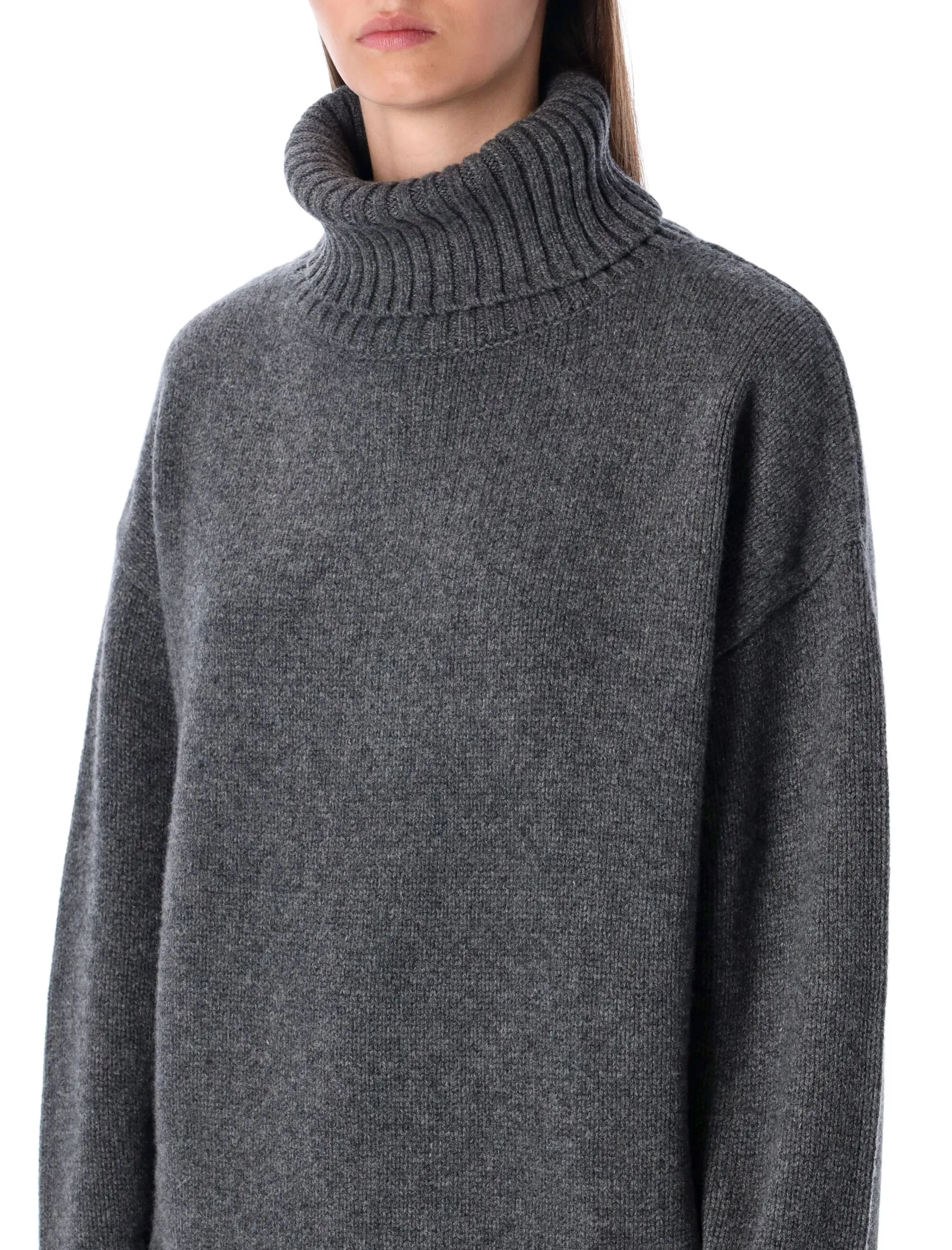 RHEA HEAVY GREY WOOL TURTLENECK SWEATER sold by Lord & Taylor product image thumbnail 3