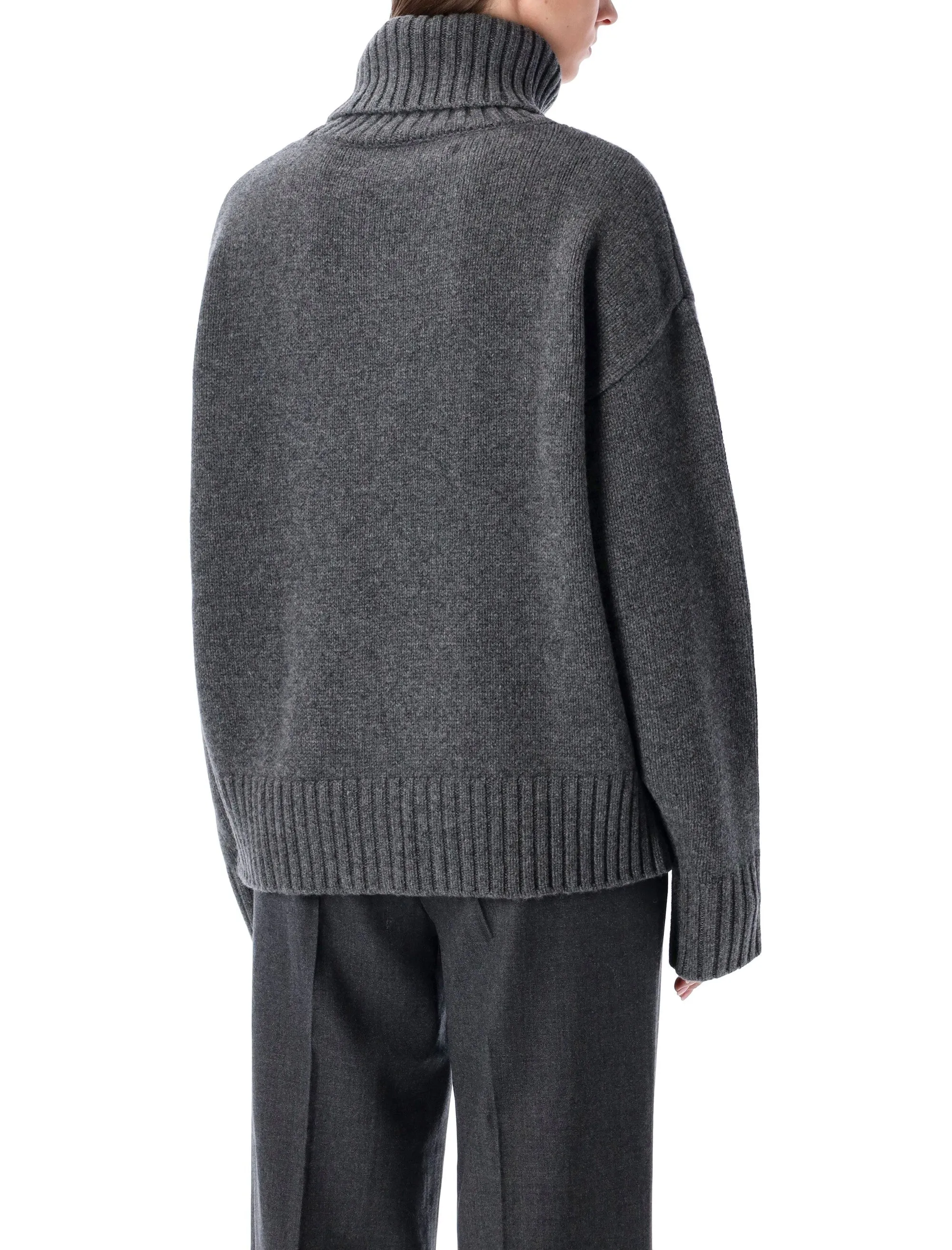 RHEA HEAVY GREY WOOL TURTLENECK SWEATER sold by Lord & Taylor product image thumbnail 2