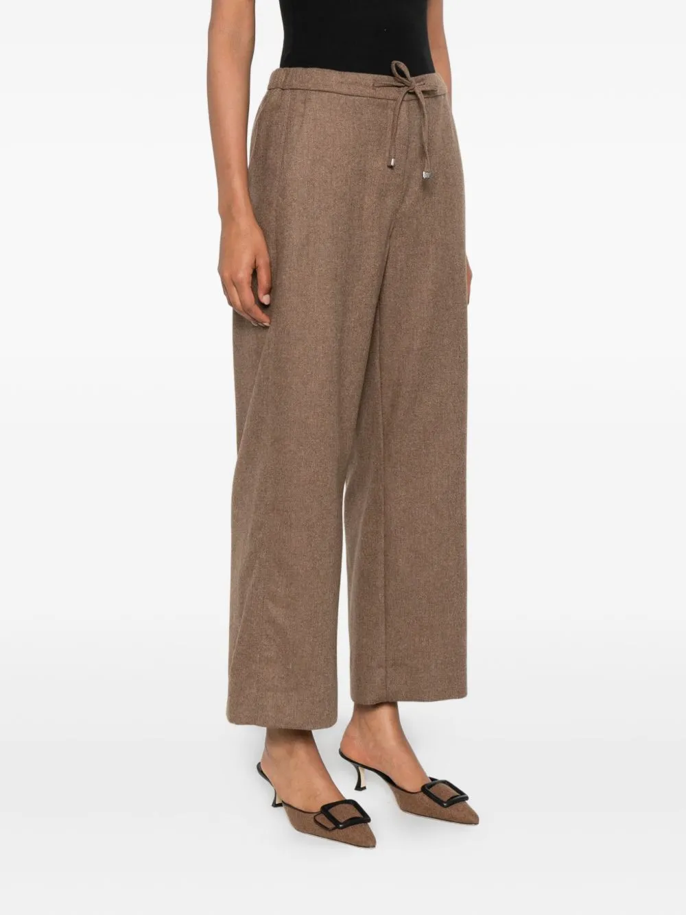 LIGHT BROWN PANTS WITH ELASTIC WAIST sold by Lord & Taylor product image thumbnail 4