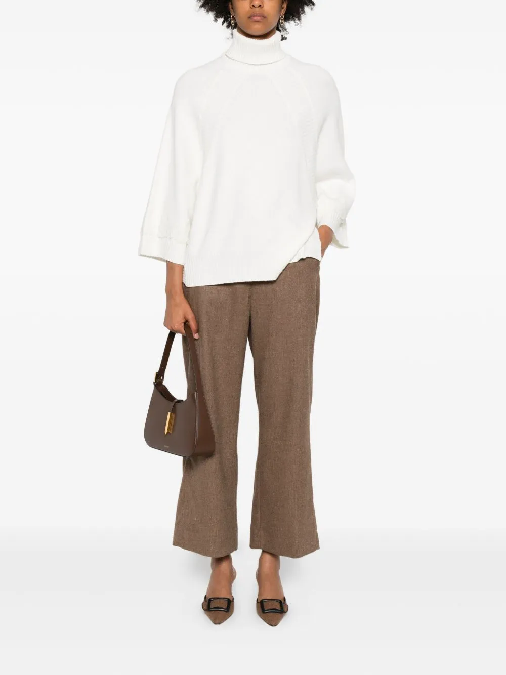 LIGHT BROWN PANTS WITH ELASTIC WAIST sold by Lord & Taylor product image thumbnail 5