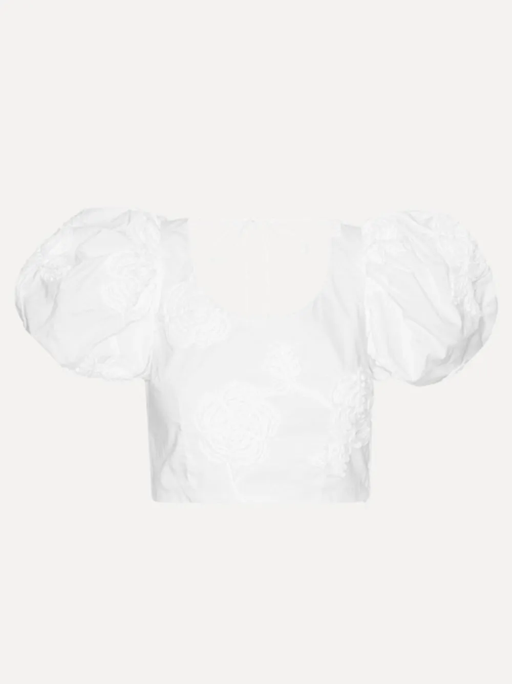 PUFF SLEEVE COTTON TOP sold by Lord & Taylor