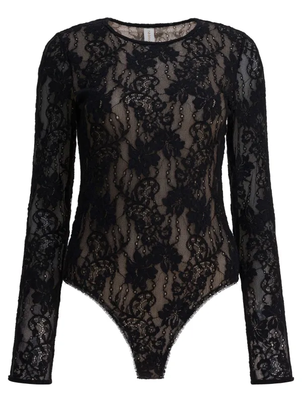 PERFORATED LACE BODYSUIT sold by Lord & Taylor
