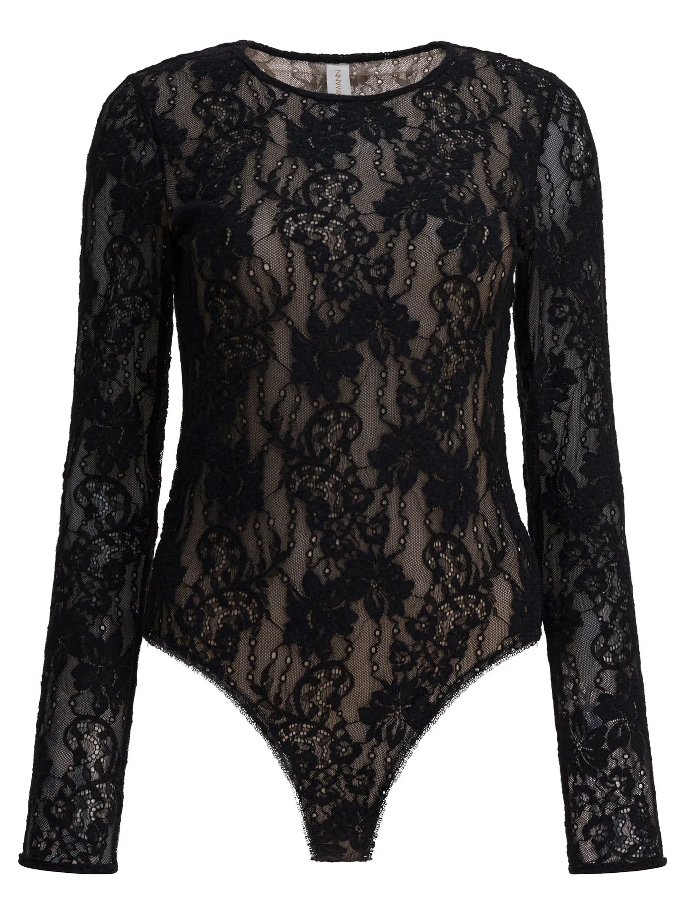 PERFORATED LACE BODYSUIT sold by Lord & Taylor