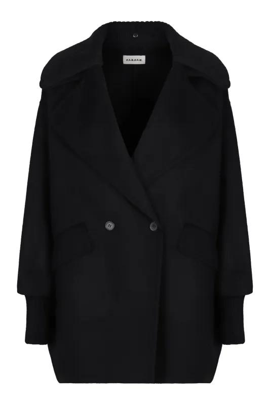 DOUBLE-BREASTED COAT IN WOOL sold by Lord & Taylor