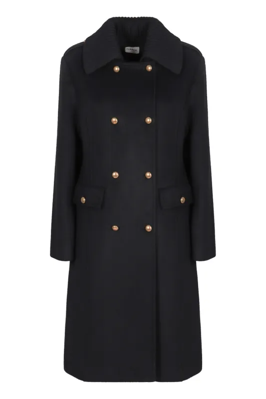 DOUBLE-BREASTED COAT IN WOOL sold by Lord & Taylor