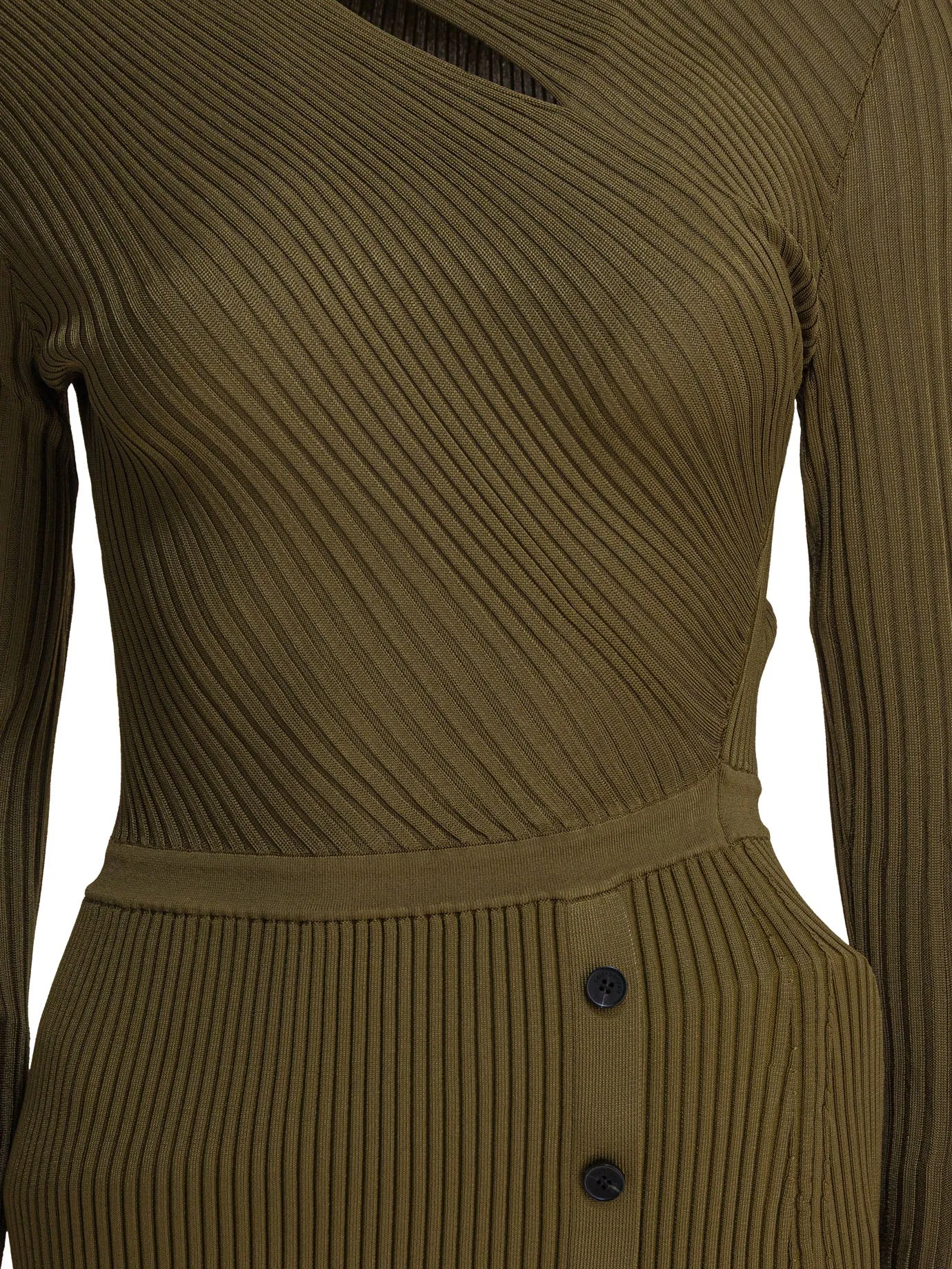 CUT OUT RIB KNIT MIDI DRESS sold by Lord & Taylor product image thumbnail 3