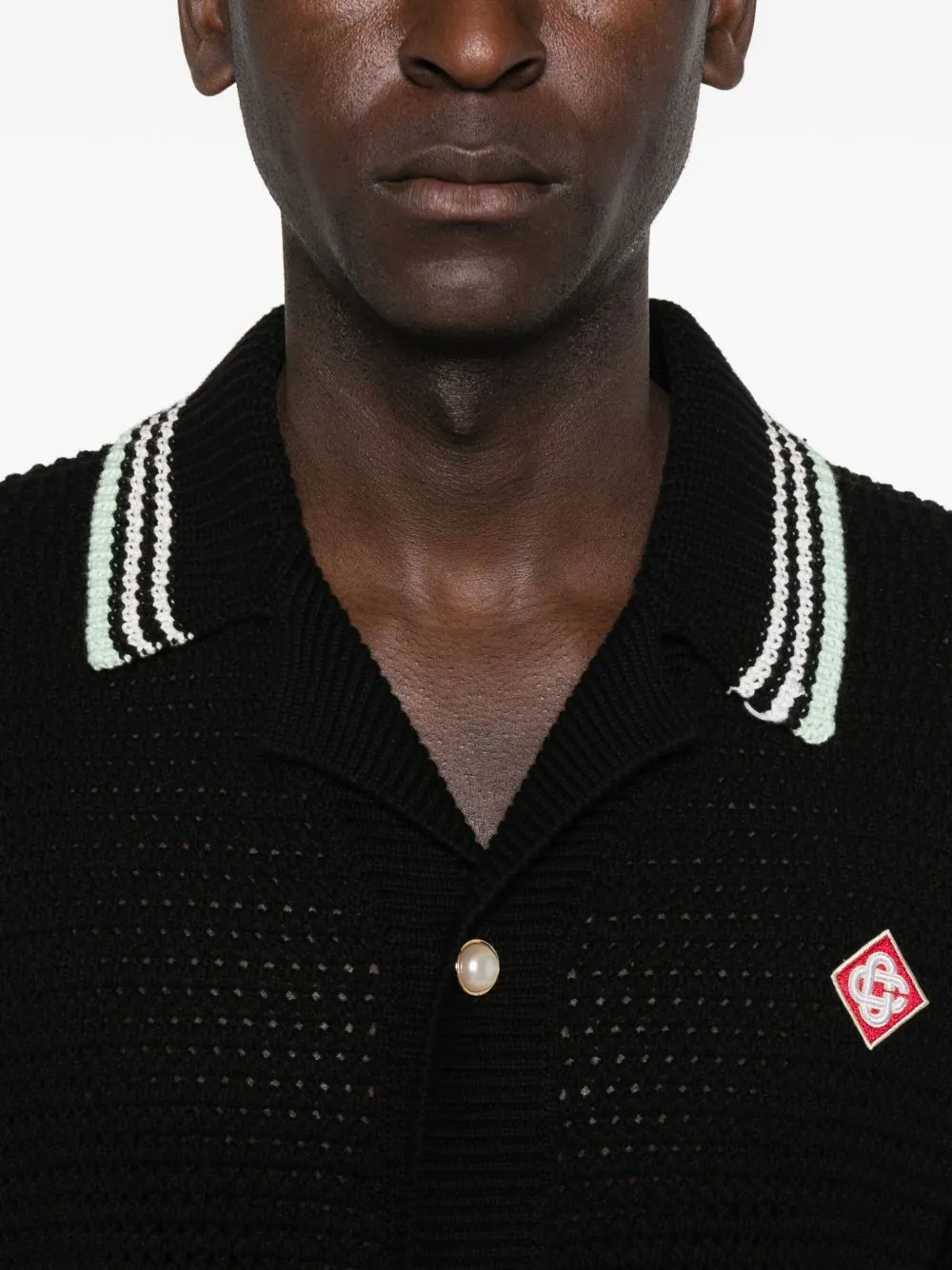 LONG-SLEEVED CROCHET SHIRT sold by Lord & Taylor product image thumbnail 5