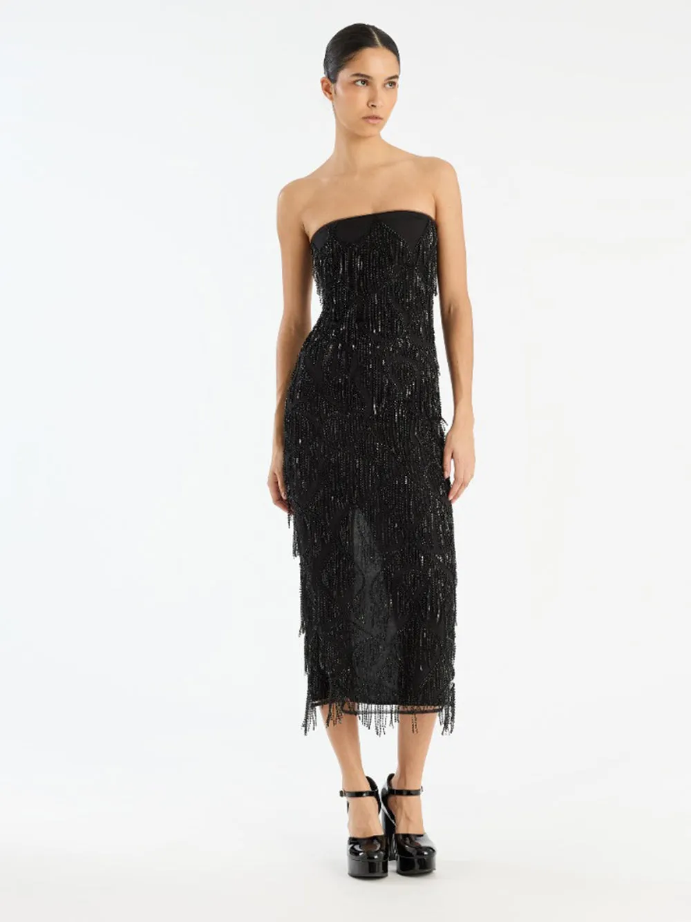 SEQUINS MIDI TUBE DRESS sold by Lord & Taylor product image thumbnail 2