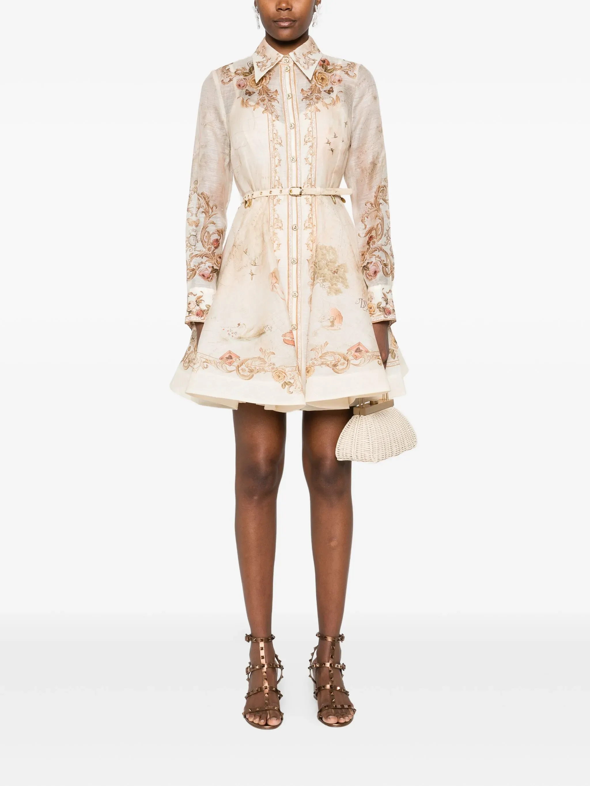 MEMENTO BUTTON MINI DRESS sold by Lord & Taylor product image thumbnail 2