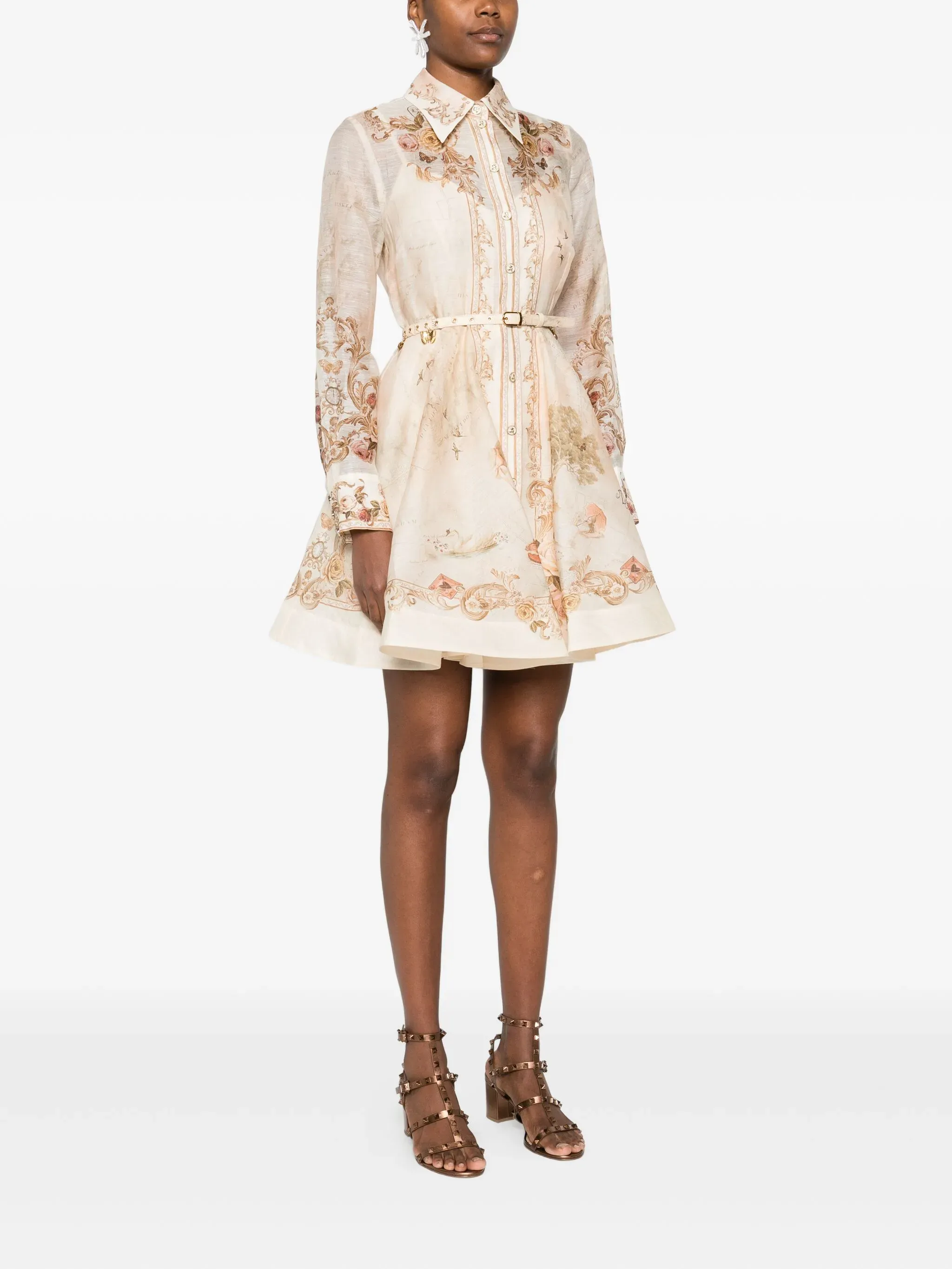 MEMENTO BUTTON MINI DRESS sold by Lord & Taylor product image thumbnail 3
