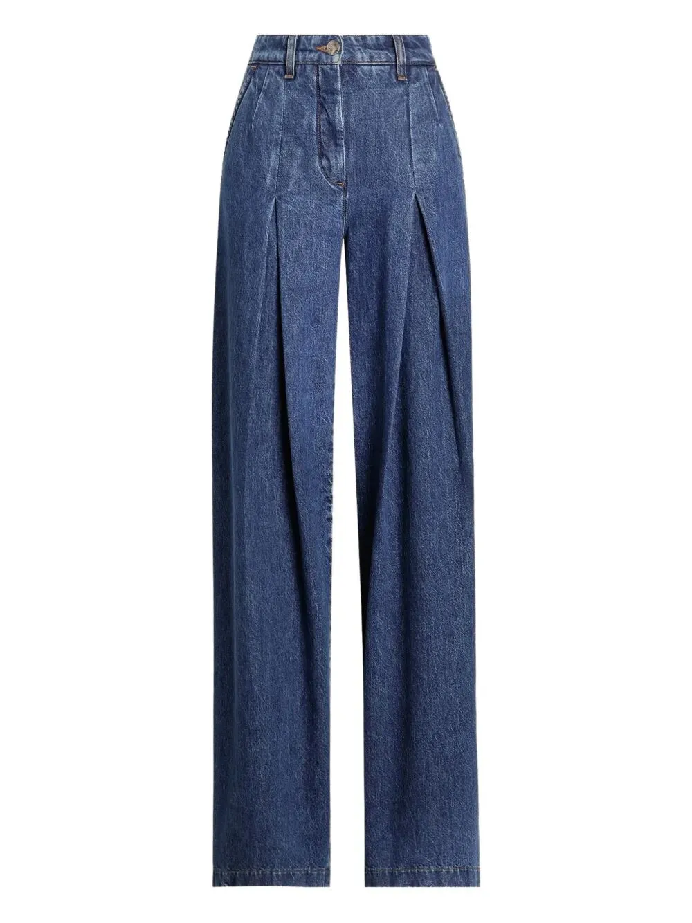 JEANS WITH INVERTED PLEATS sold by Lord & Taylor