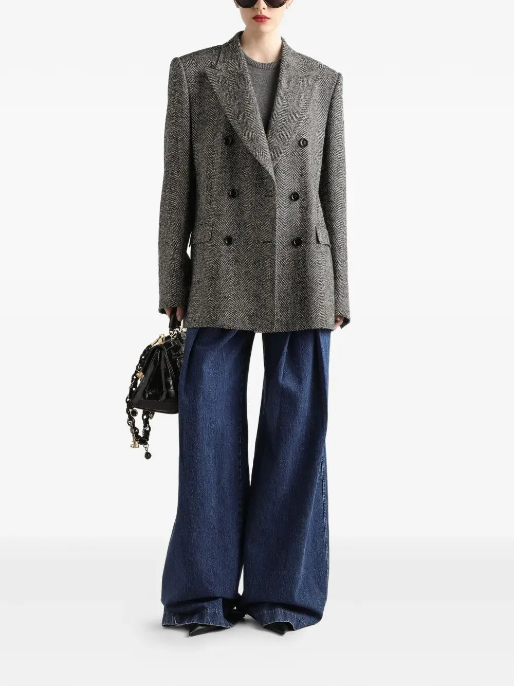 JEANS WITH INVERTED PLEATS sold by Lord & Taylor product image thumbnail 2