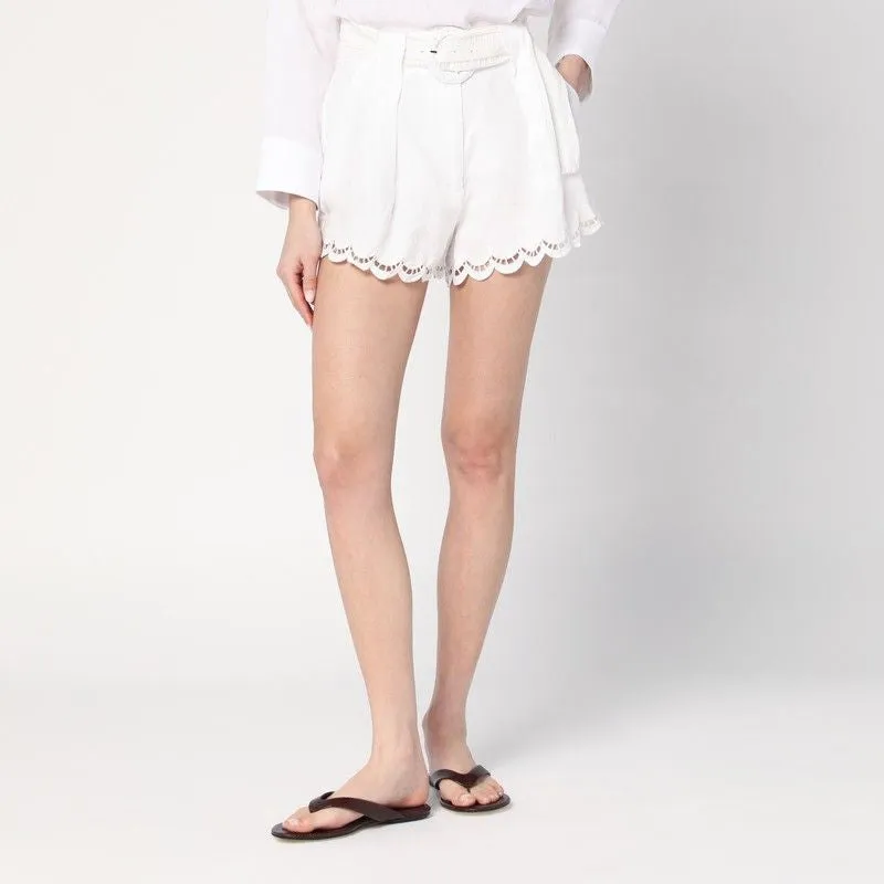 WHITE LINEN SHORTS sold by Lord & Taylor