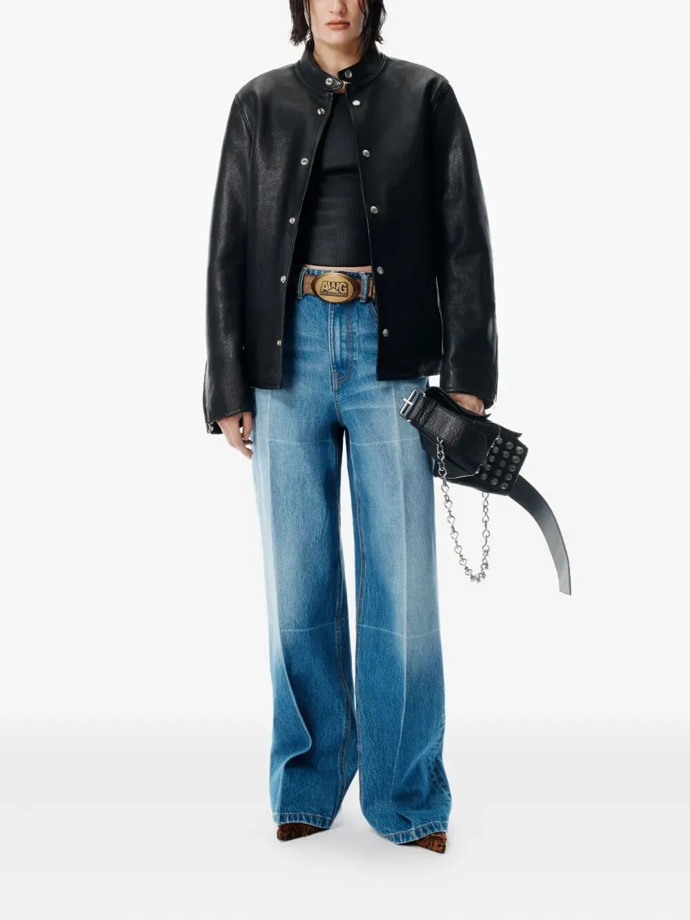 FOLDLINE WIDE STRAIGHT-LEG JEANS sold by Lord & Taylor product image thumbnail 2