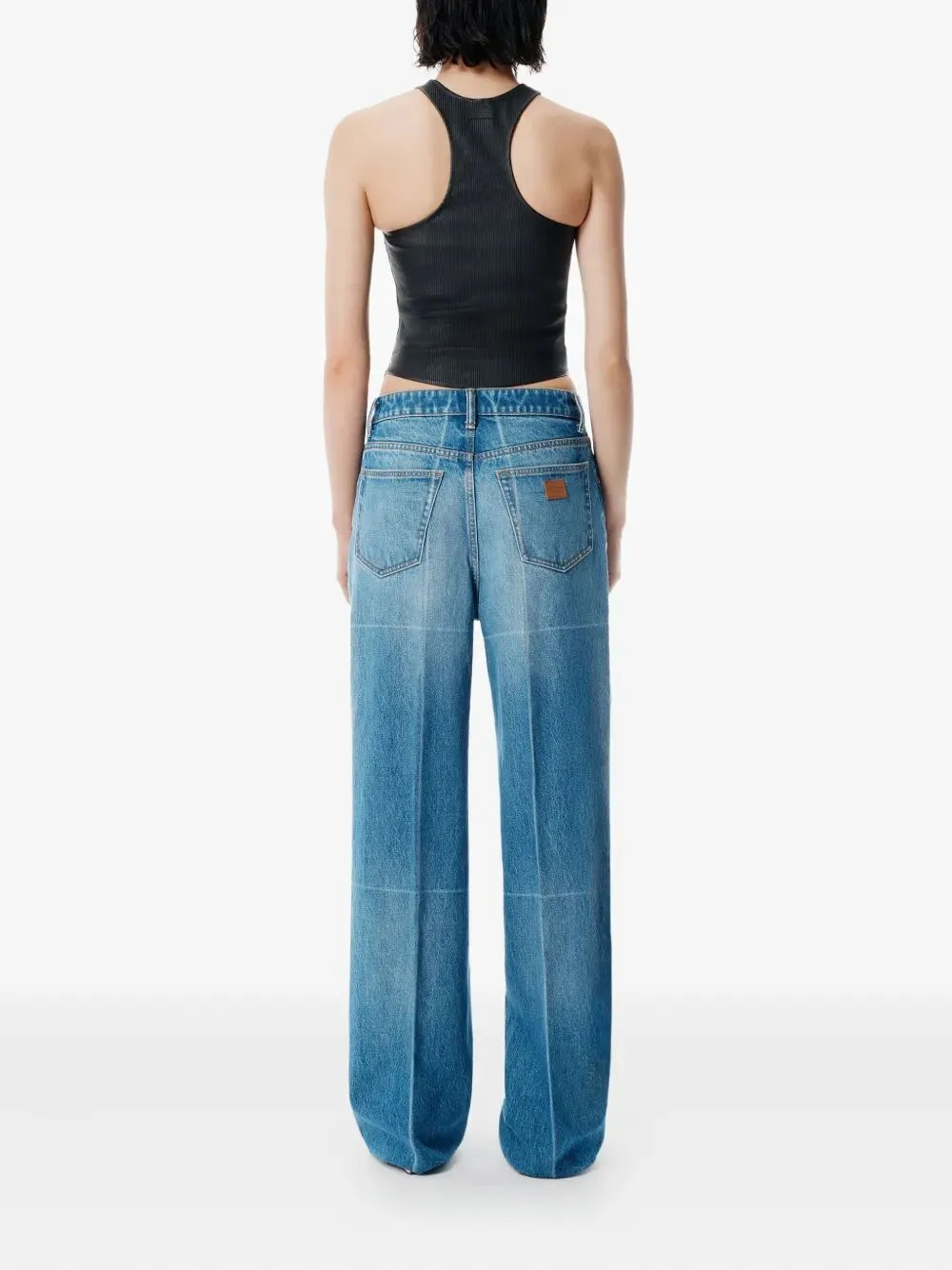 DENIM WIDE-LEG JEANS sold by Lord & Taylor product image thumbnail 4