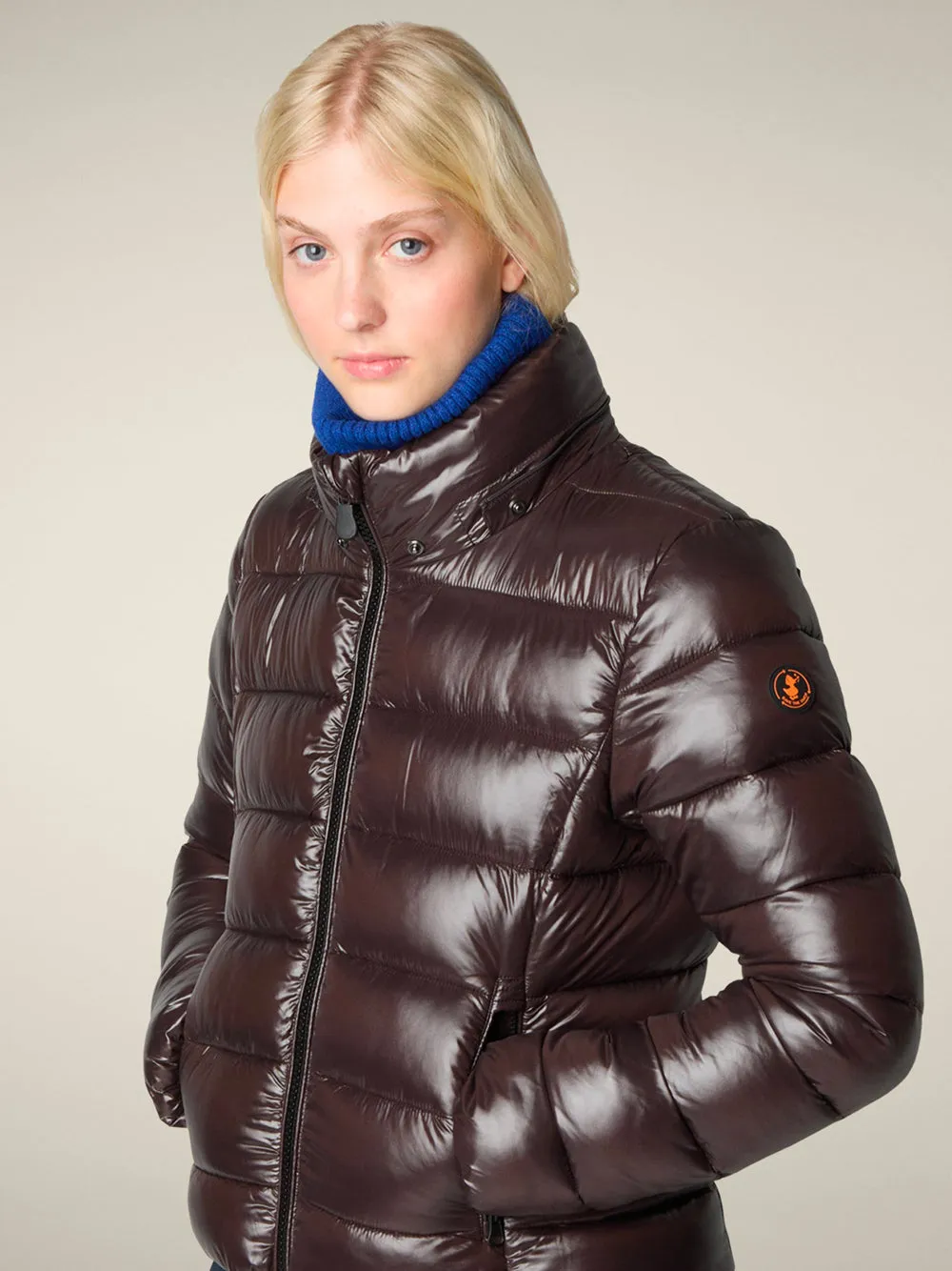 COSMARY SLIM FIT DOWN JACKET WITH LAQUÉ FINISH sold by Lord & Taylor product image thumbnail 2