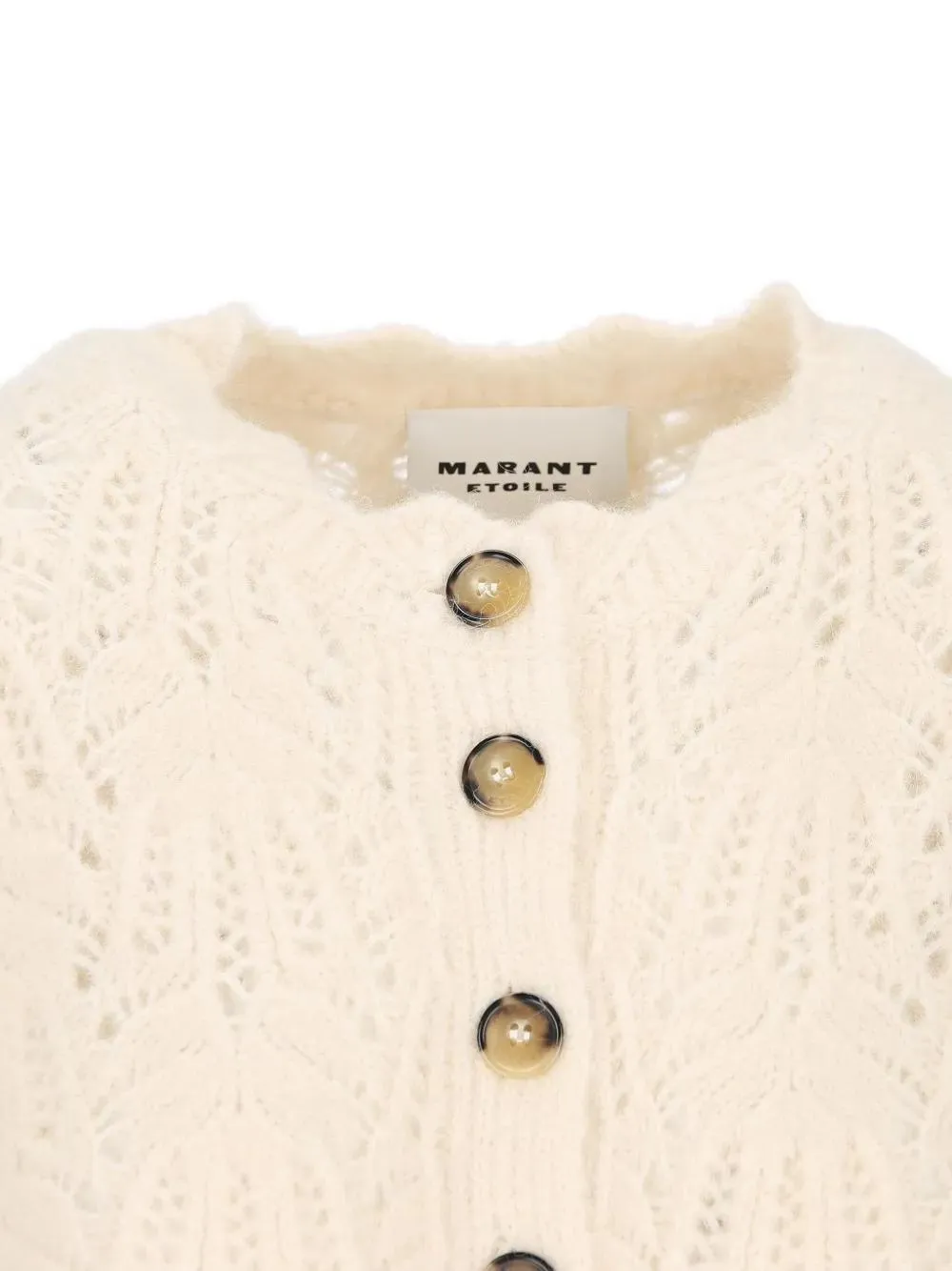 LACE-KNIT CARDIGAN WITH BUTTON DETAILS sold by Lord & Taylor product image thumbnail 4