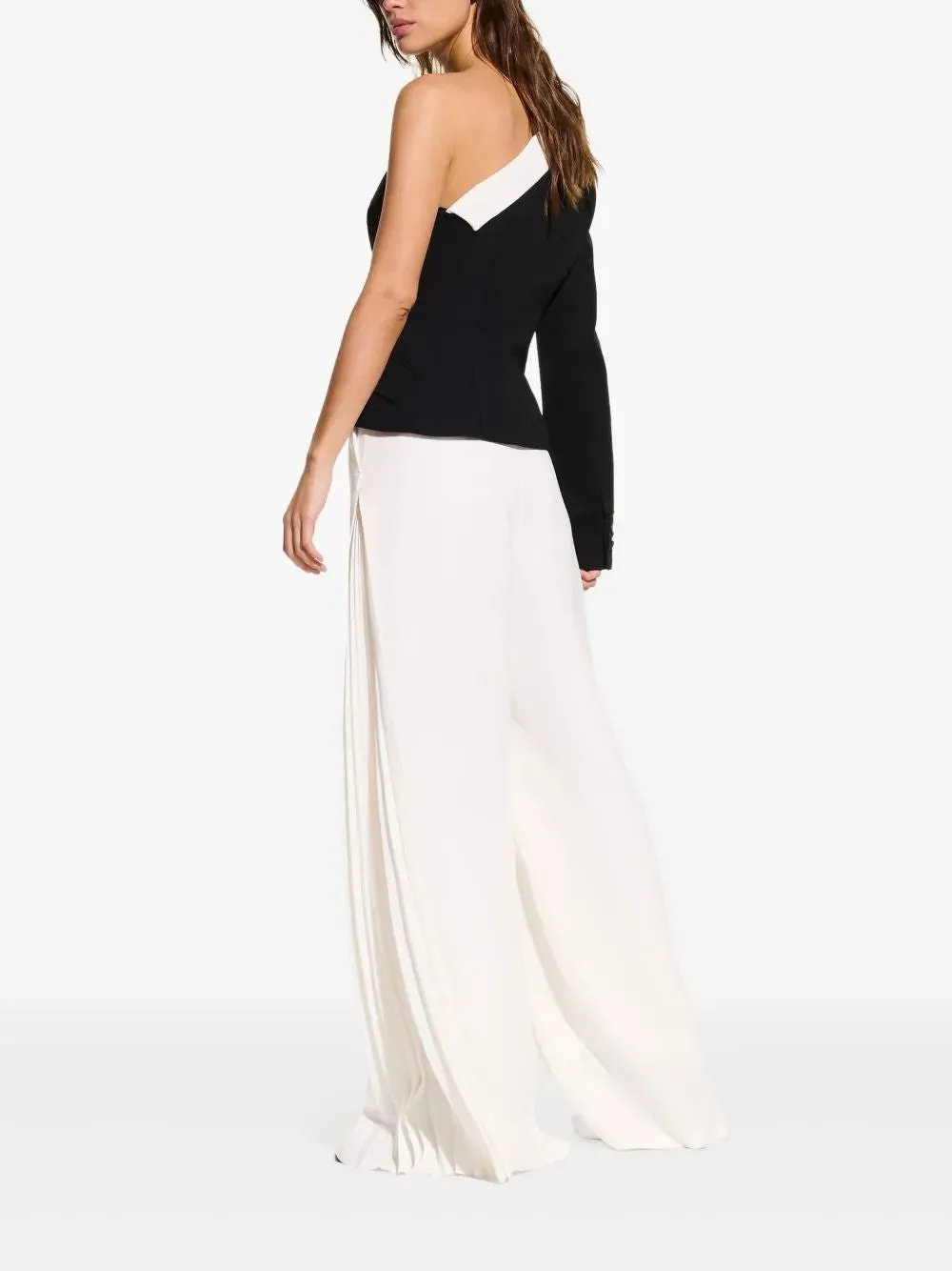 WHITE PANTS WITH PLEATED SIDE DETAIL sold by Lord & Taylor product image thumbnail 4