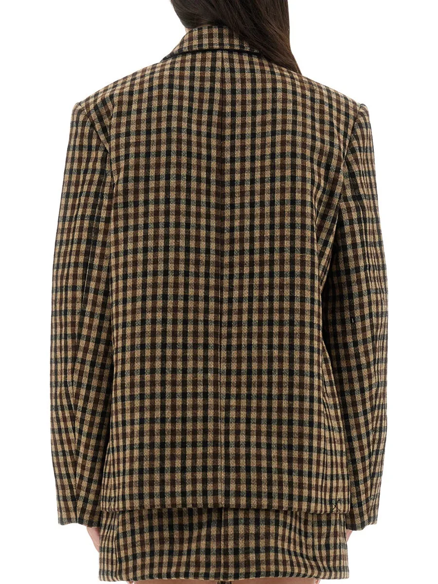 GINGHAM CHECK BLAZER WITH BUTTONS sold by Lord & Taylor product image thumbnail 3