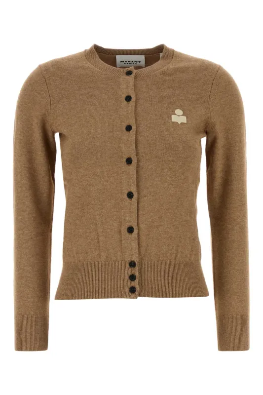 CAMEL COTTON BLEND MONA CARDIGAN sold by Lord & Taylor