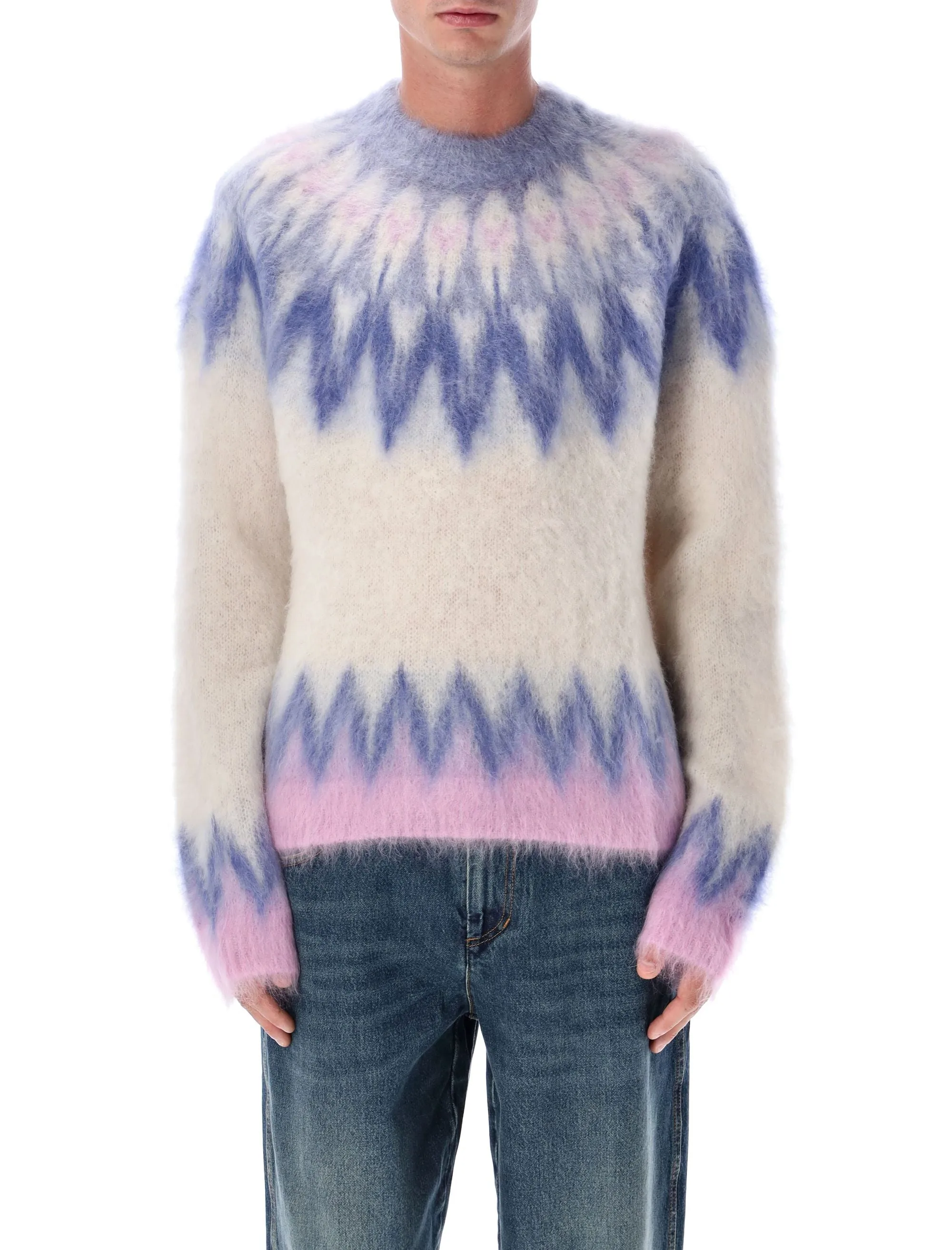 MARANT NICOLAS MOHAIR BLEND SWEATER WITH FAIR ISLE PATTERN sold by Lord & Taylor