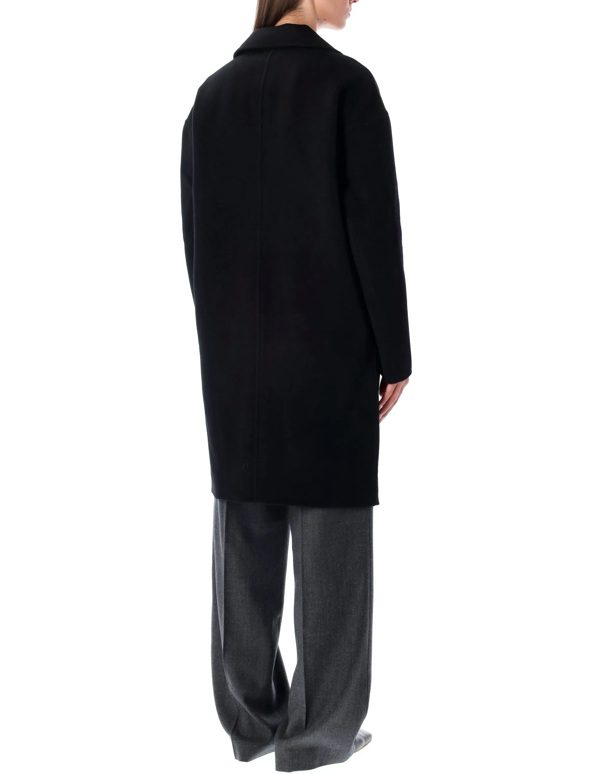 OVERSIZED BLACK WOOL BLEND COAT sold by Lord & Taylor product image thumbnail 2