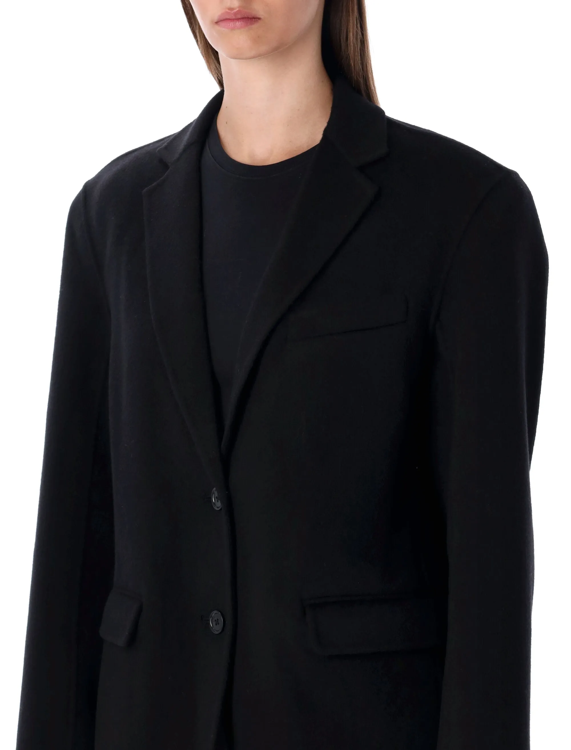 ANINE BING QUINN OVERSIZED BLACK WOOL CASHMERE BLAZER sold by Lord & Taylor product image thumbnail 3