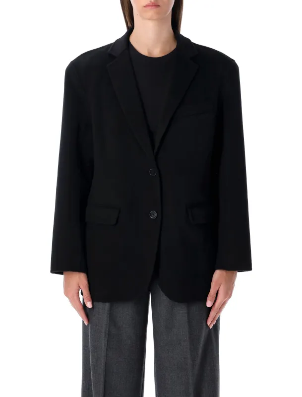 ANINE BING QUINN OVERSIZED BLACK WOOL CASHMERE BLAZER sold by Lord & Taylor