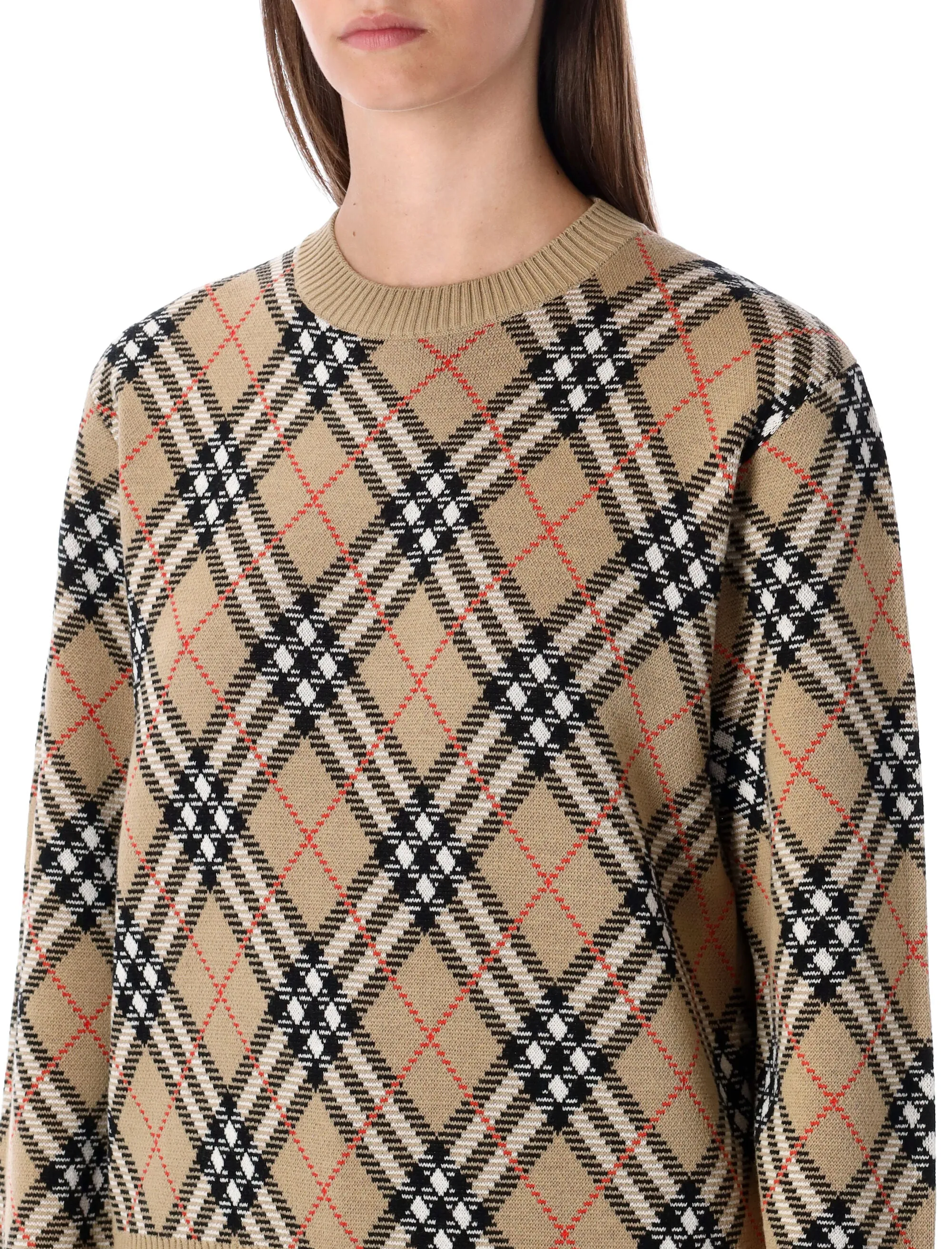 BURBERRY LONDON WOOL BLEND CHECK SWEATER sold by Lord & Taylor product image thumbnail 3