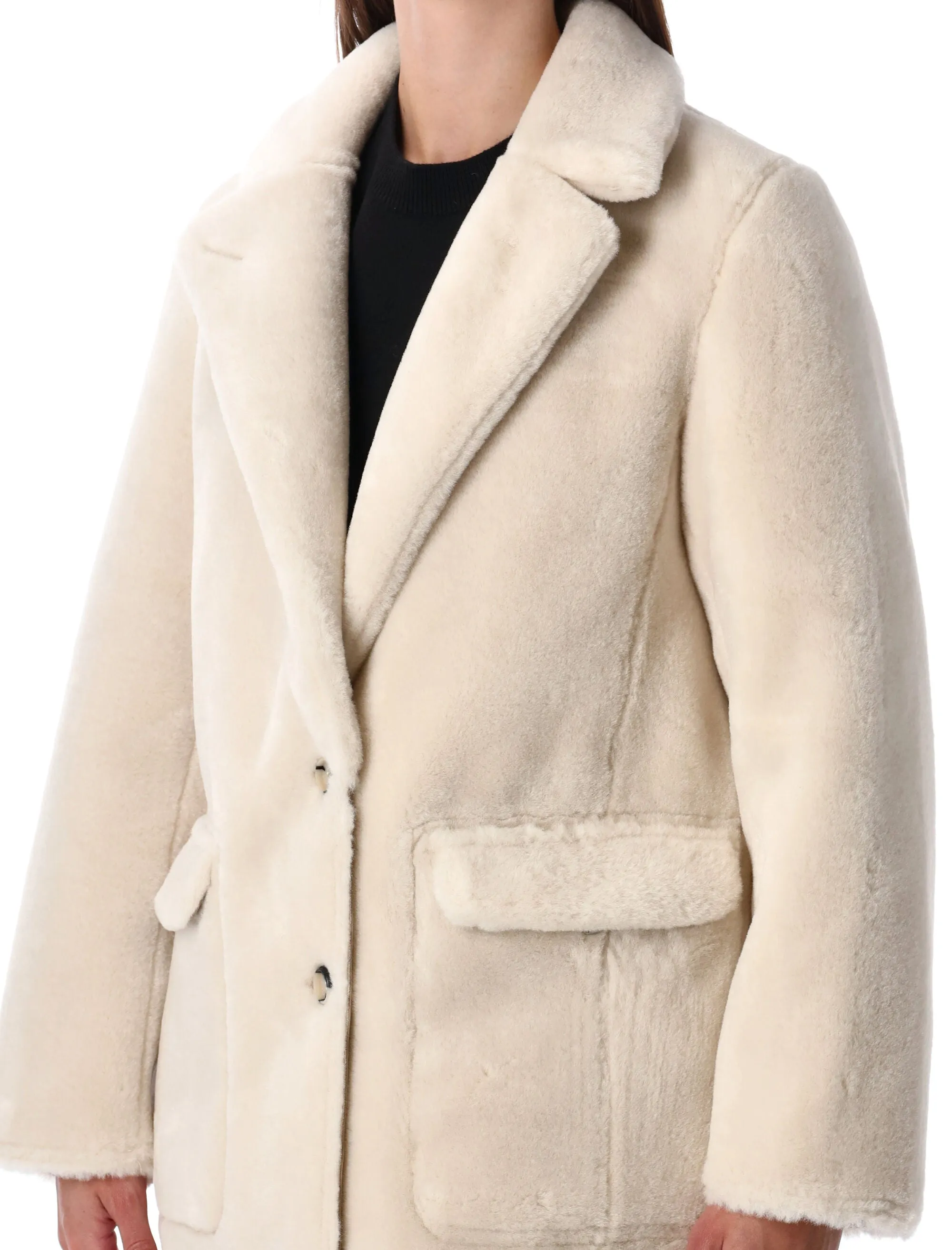 REVERSIBLE FAUX FUR COAT WITH SUEDE INTERIOR sold by Lord & Taylor product image thumbnail 3