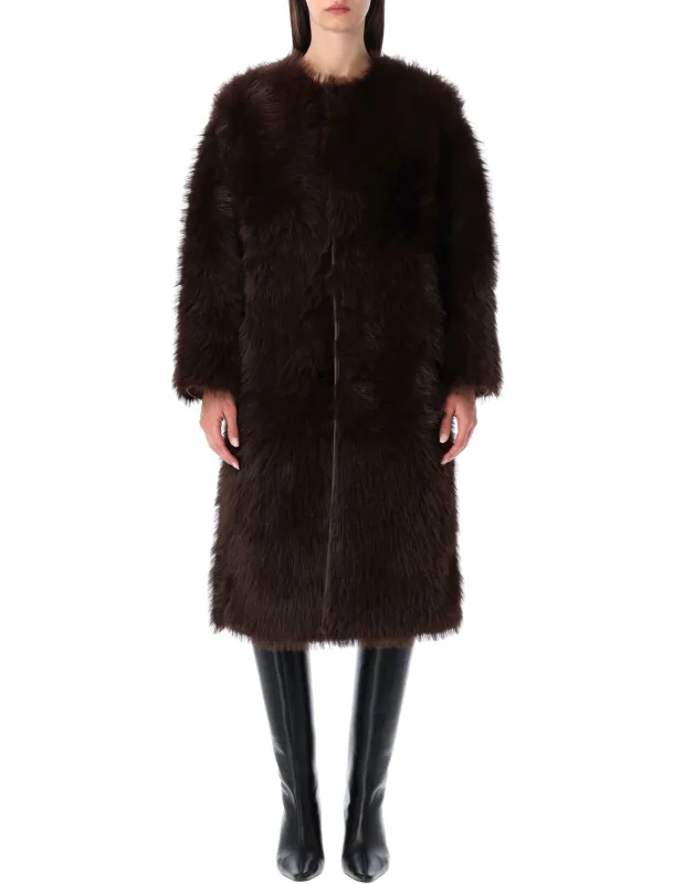 FAUX FUR COAT WITH SUEDE INTERIOR sold by Lord & Taylor