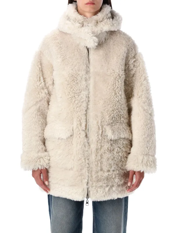 REVERSIBLE FAUX FUR COAT WITH HOOD sold by Lord & Taylor