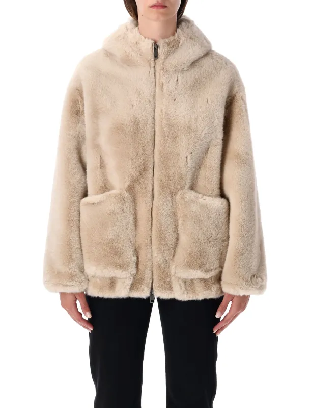 FAUX FUR HOODED JACKET sold by Lord & Taylor