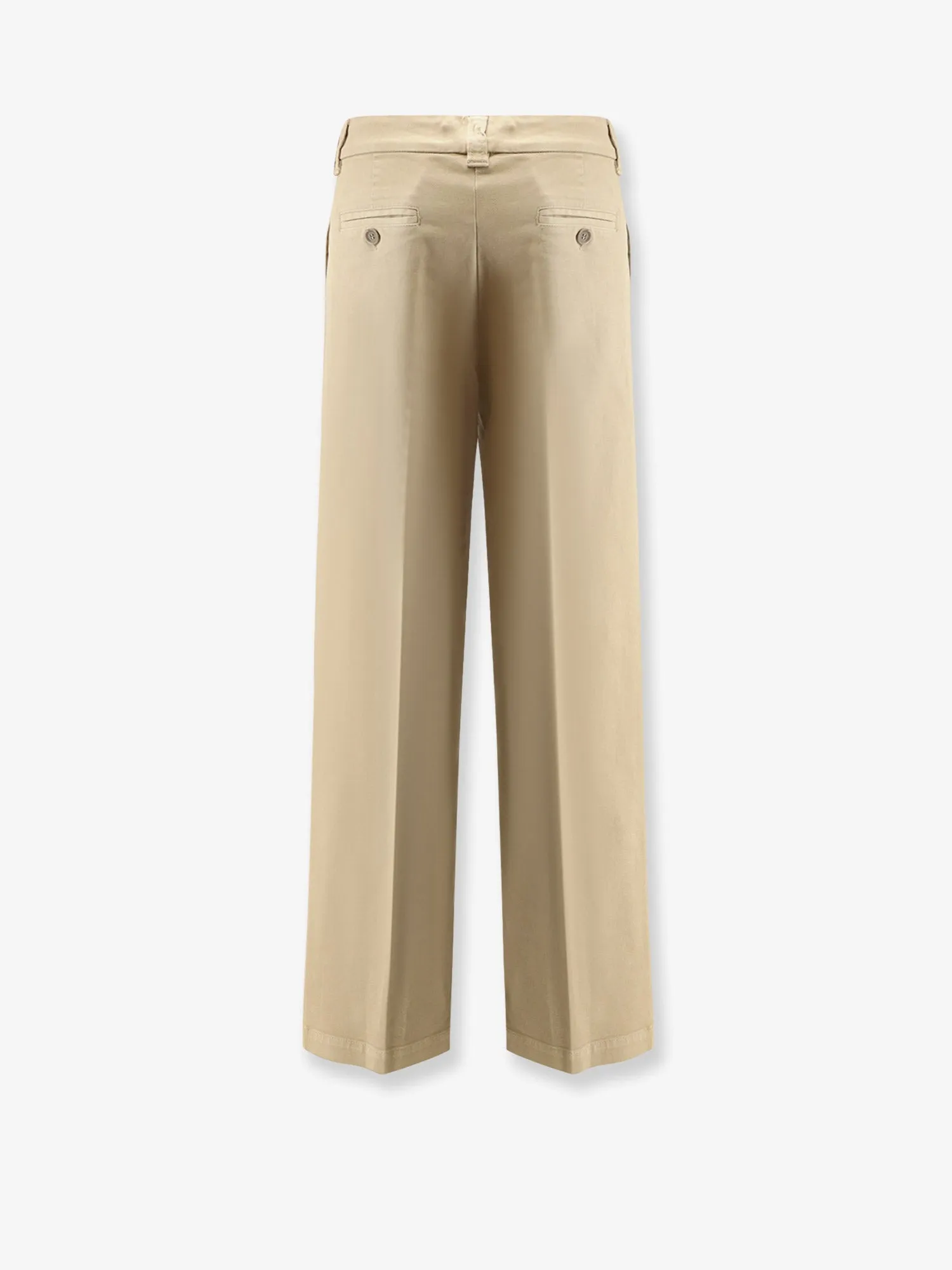 Cotton Trousers in Green sold by Lord & Taylor product image thumbnail 2