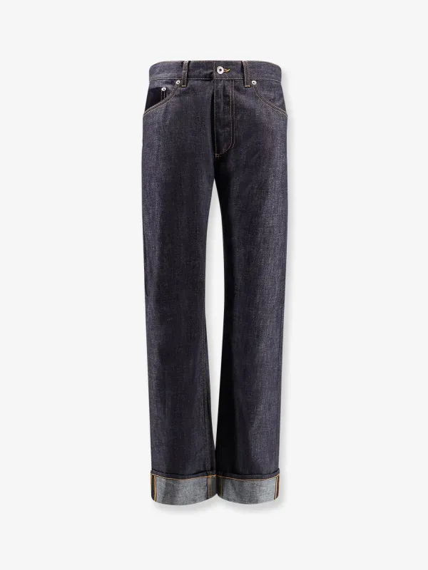 Turned Up Straight Leg Jeans sold by Lord & Taylor