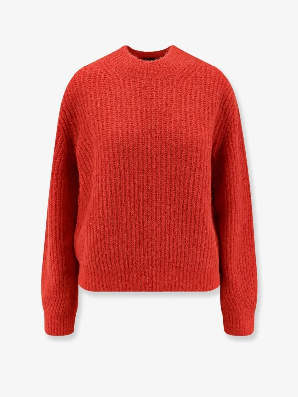Wool Blend Sweater in Red made by A.P.C.
