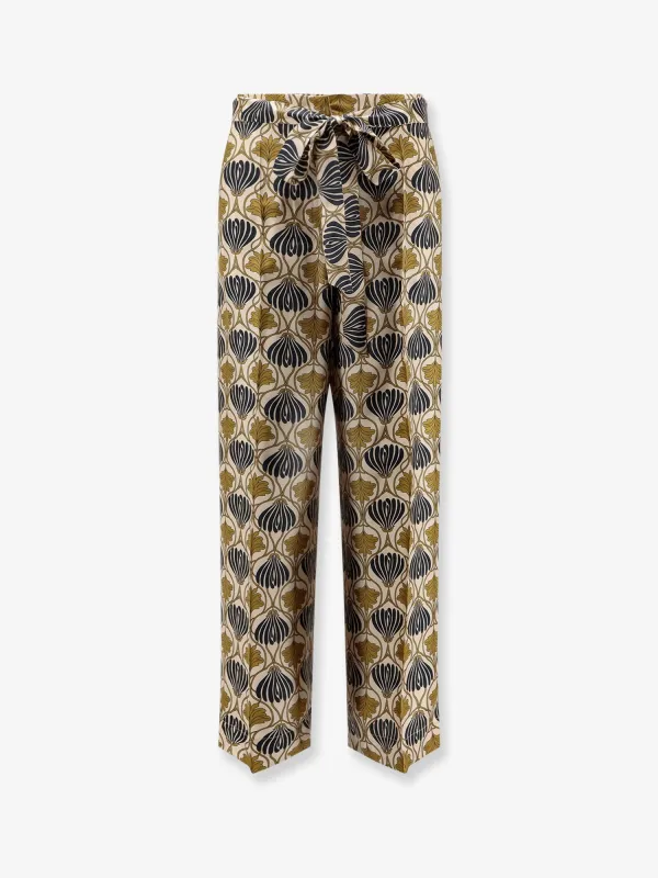 Max Mara Multicolor Silk Trousers sold by Lord & Taylor