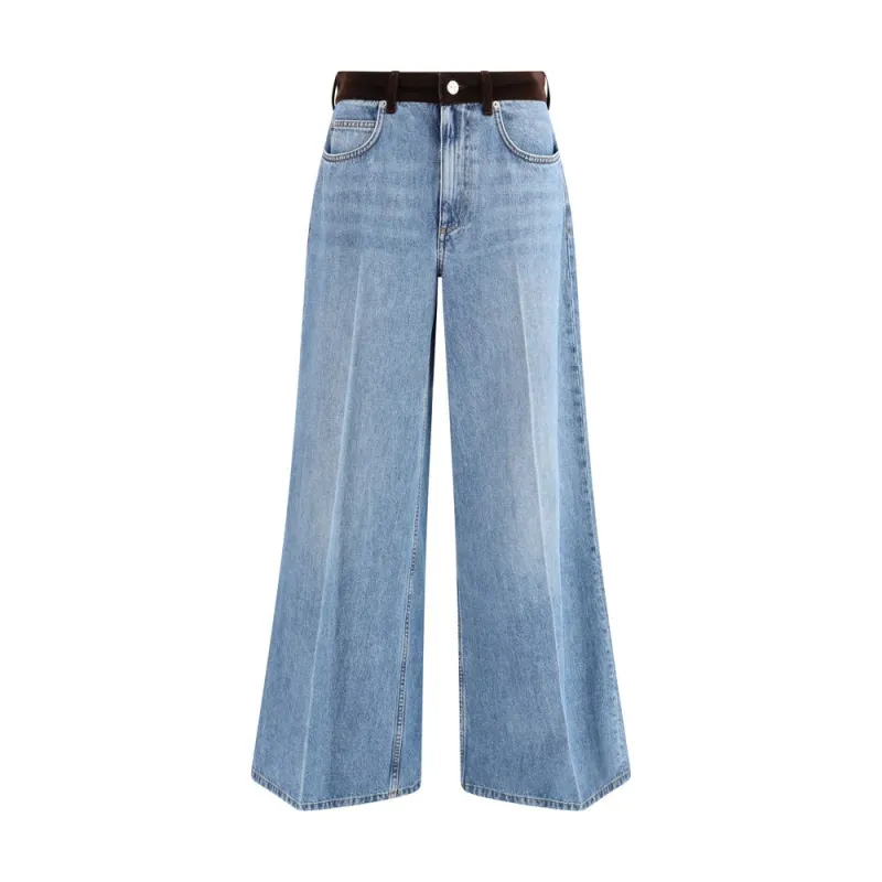 Light Blue Cotton Jeans Denim sold by Lord & Taylor