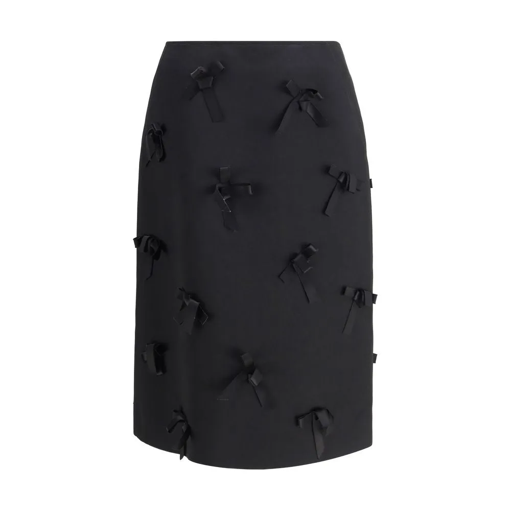 Black Acetate Midi Skirt sold by Lord & Taylor