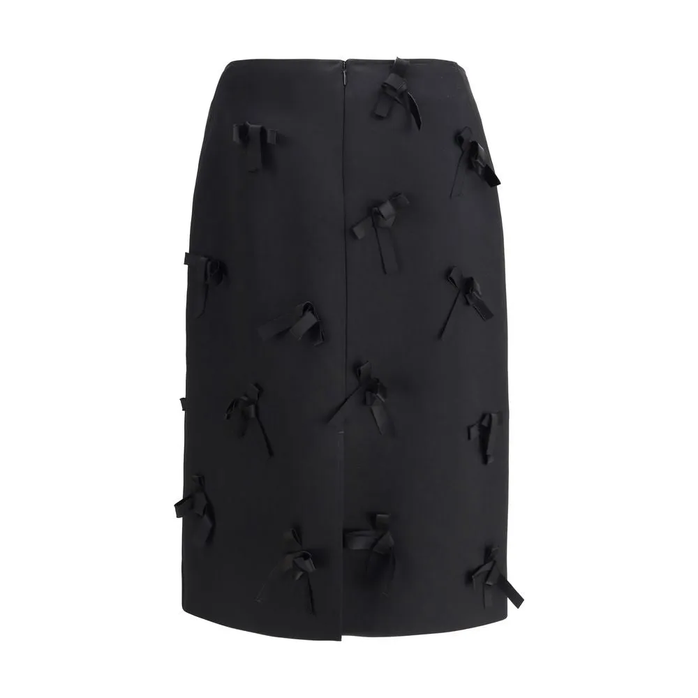 Black Acetate Midi Skirt sold by Lord & Taylor product image thumbnail 2