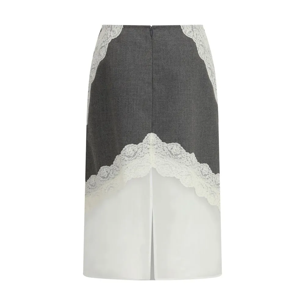 Gray Polyester Midi Skirt sold by Lord & Taylor product image thumbnail 2