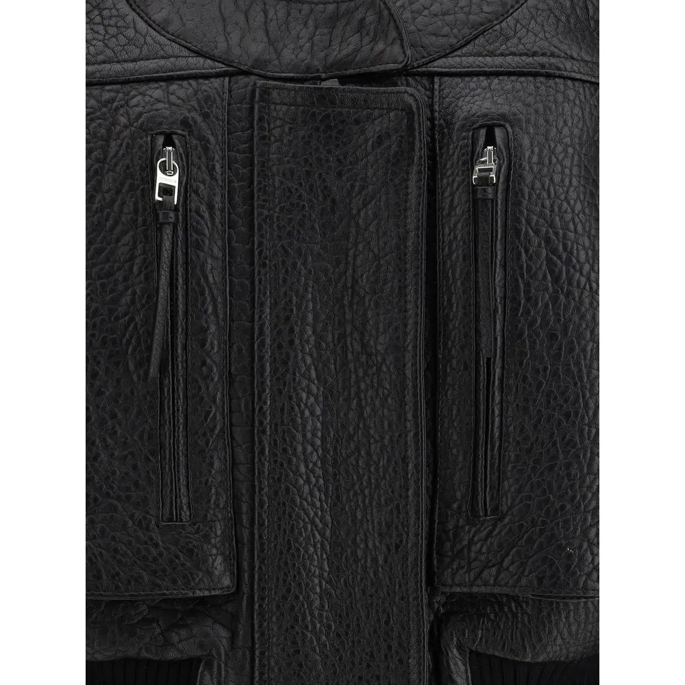 Black Lamb Leather Sweatshirt sold by Lord & Taylor product image thumbnail 3