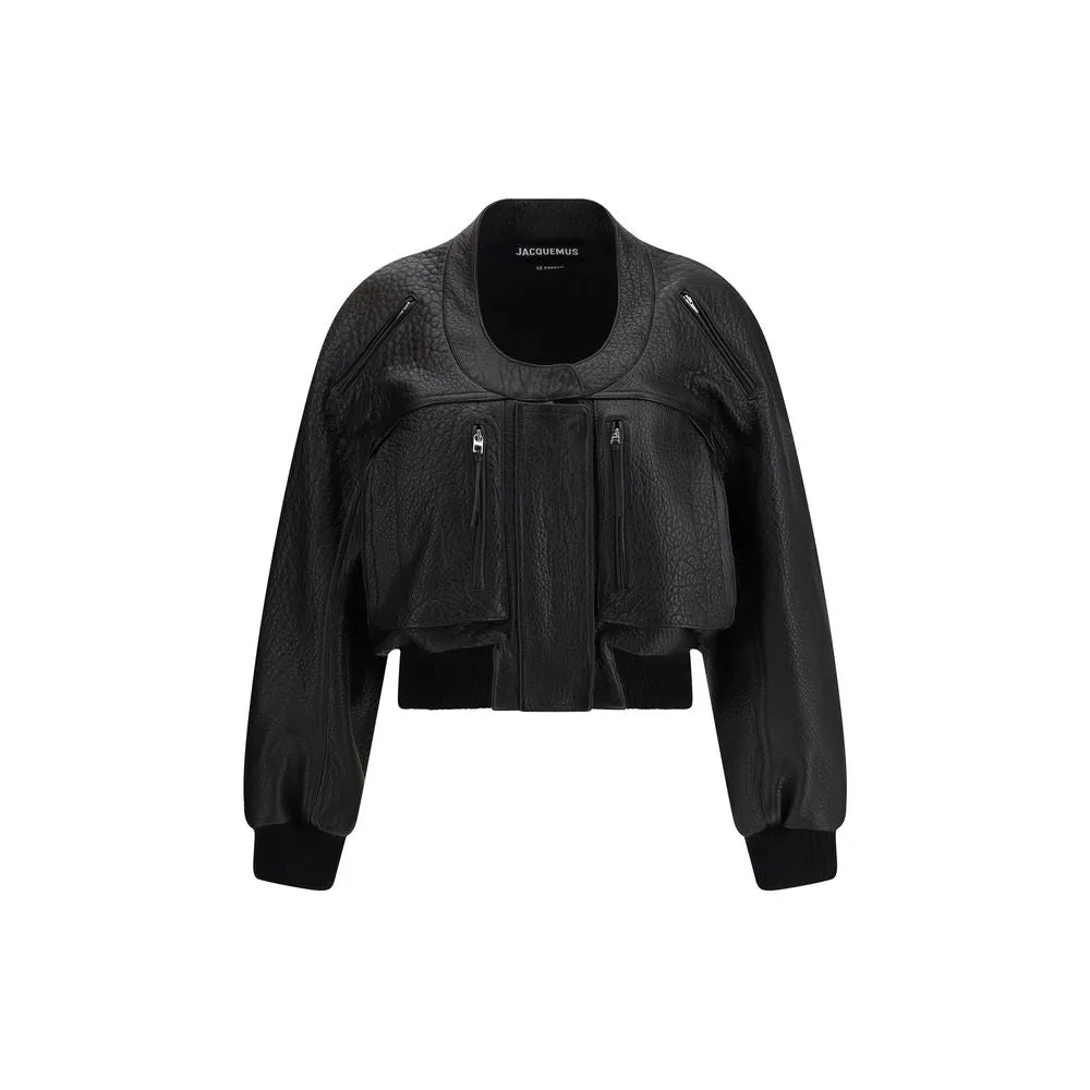 Black Lamb Leather Sweatshirt sold by Lord & Taylor