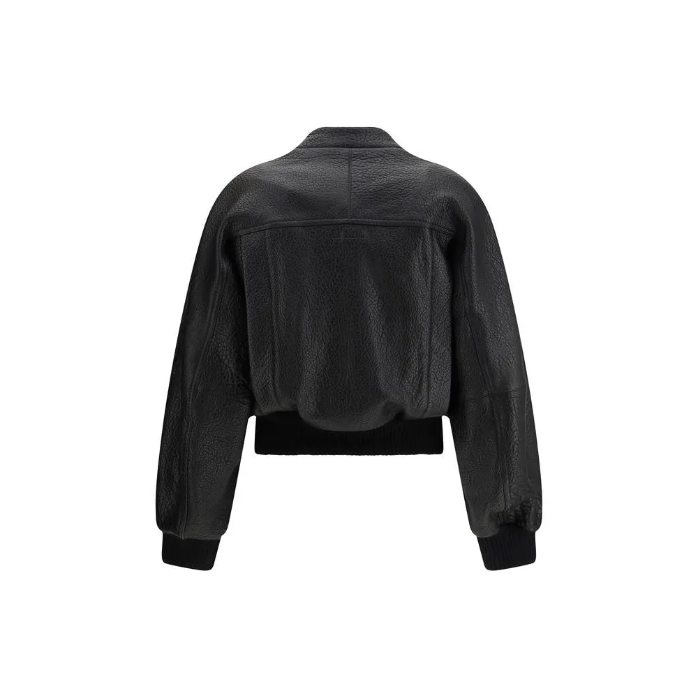 Black Lamb Leather Sweatshirt sold by Lord & Taylor product image thumbnail 2