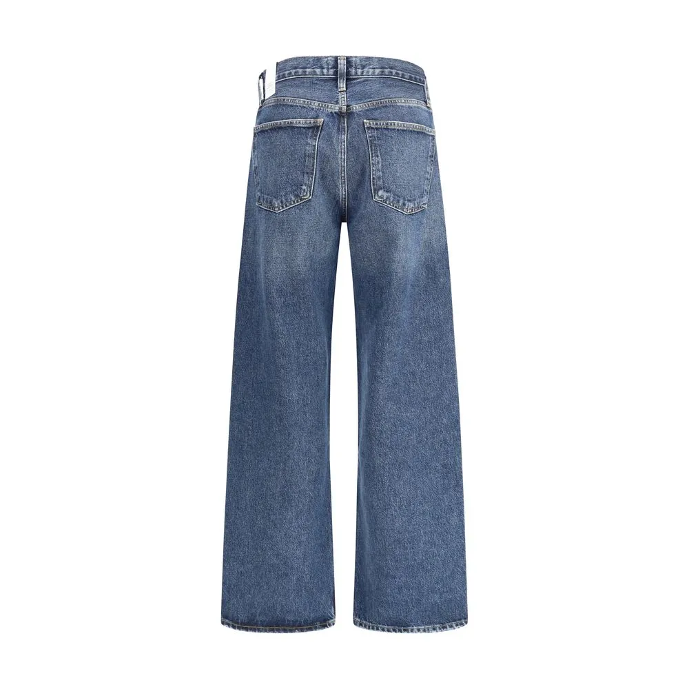 Blue Cotton Straight-Leg Jeans sold by Lord & Taylor product image thumbnail 2