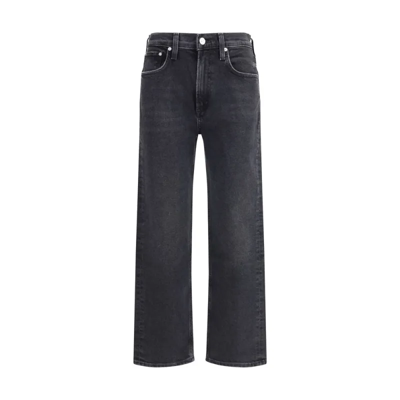 Blue Cotton Straight-Leg Jeans sold by Lord & Taylor