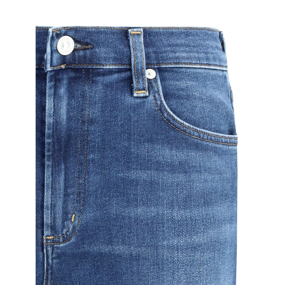 Blue Cotton Flared Jeans sold by Lord & Taylor product image thumbnail 3