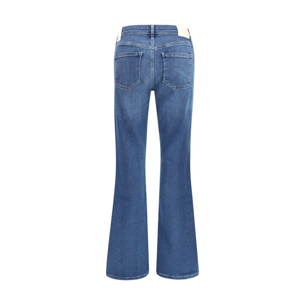 Blue Cotton Flared Jeans sold by Lord & Taylor product image thumbnail 2